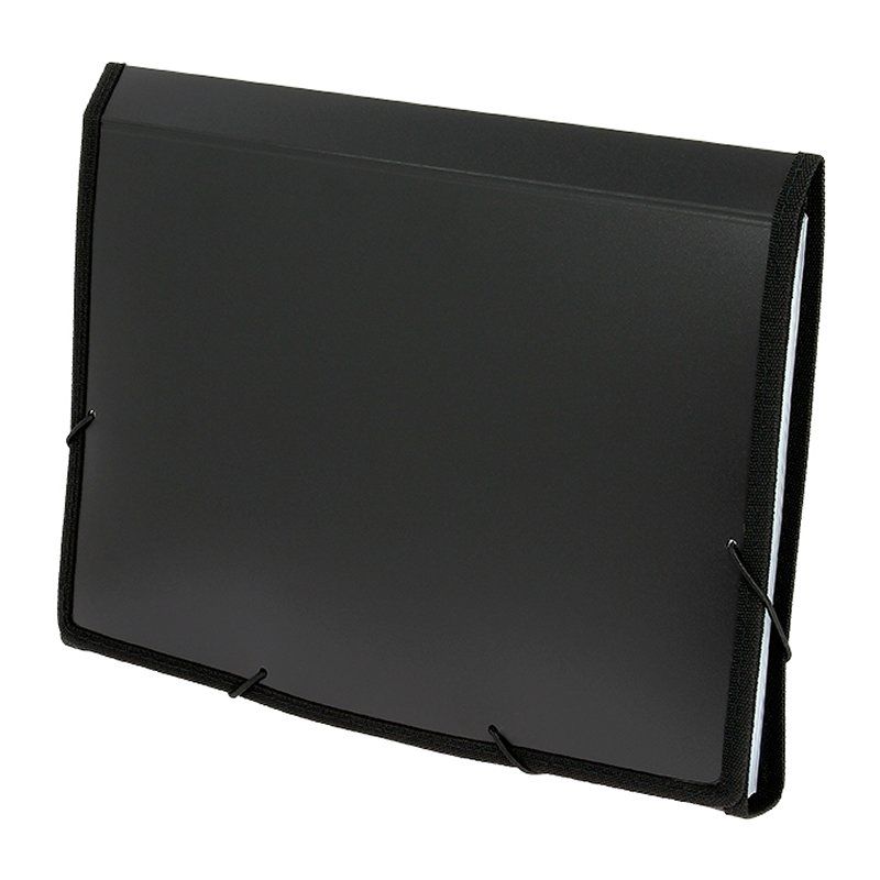 Carpeta clasificadora fuelle polipropileno A4 Grafoplás – negro, 13 departamentos