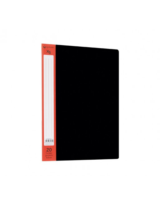 Tarifario A4 XS – lomo personalizable, negro