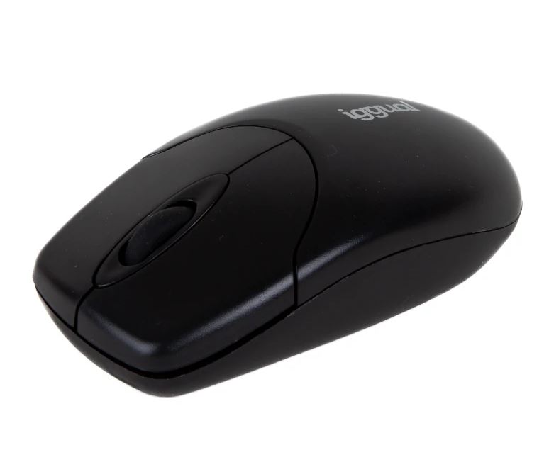 Ratón Inalámbrico Iggual WOM-BASIC2 – 1000 DPI, Negro