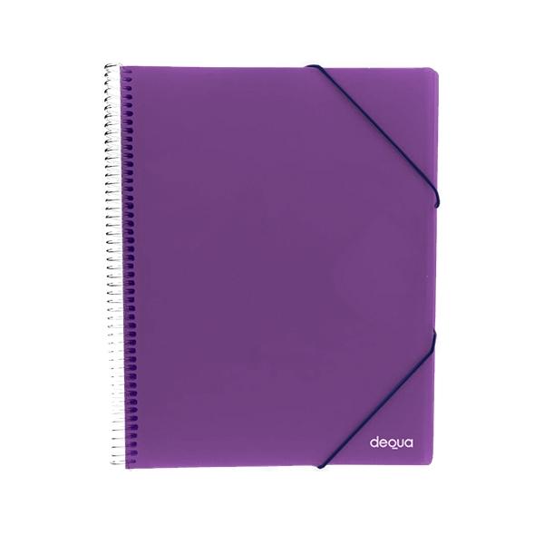 Tarifario A4 Dequa – espiral con gomas, 30 fundas