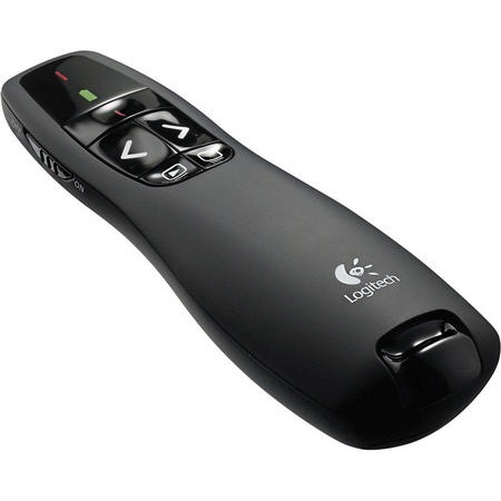 Logitech Wireless Presentador R400 – Puntero Láser y Control Remoto para Presentaciones, Ref. 910-001356