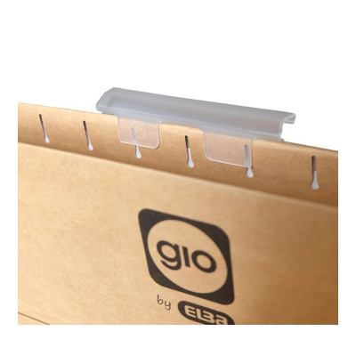 Visores rígidos transparentes para archivador Gio 1900 – pack 25 uds
