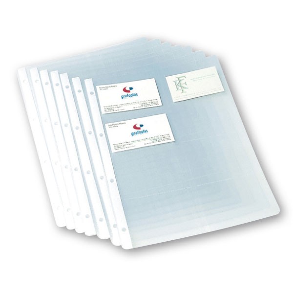 Recambios de fundas para tarjetero A4 Grafoplás – pack 10 uds