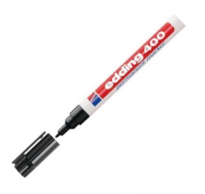 Rotulador permanente Edding 400‑01 - Negro