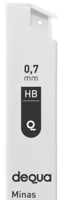 Tubo 12 minas Dequa – HB, 0.5 mm / 0.7 mm