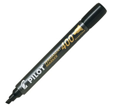Rotulador permanente Pilot SCA‑400 – negro, punta biselada