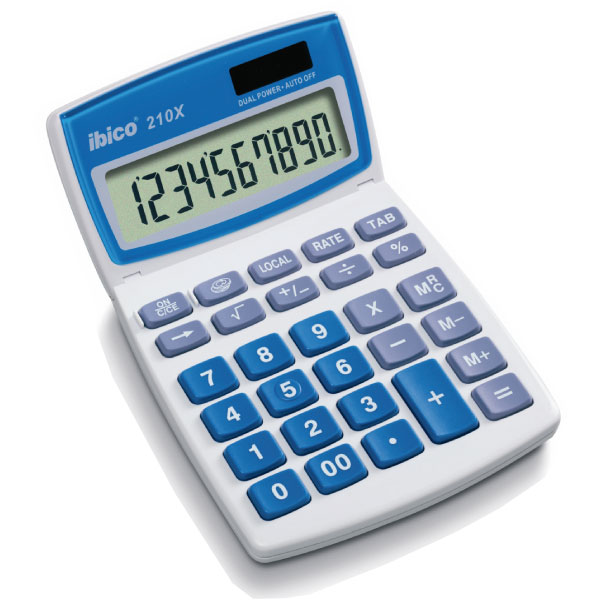 Calculadora de sobremesa Ibico 210X – 10 dígitos