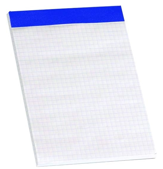 Bloc de notas octavo – cuadriculado, sin tapa