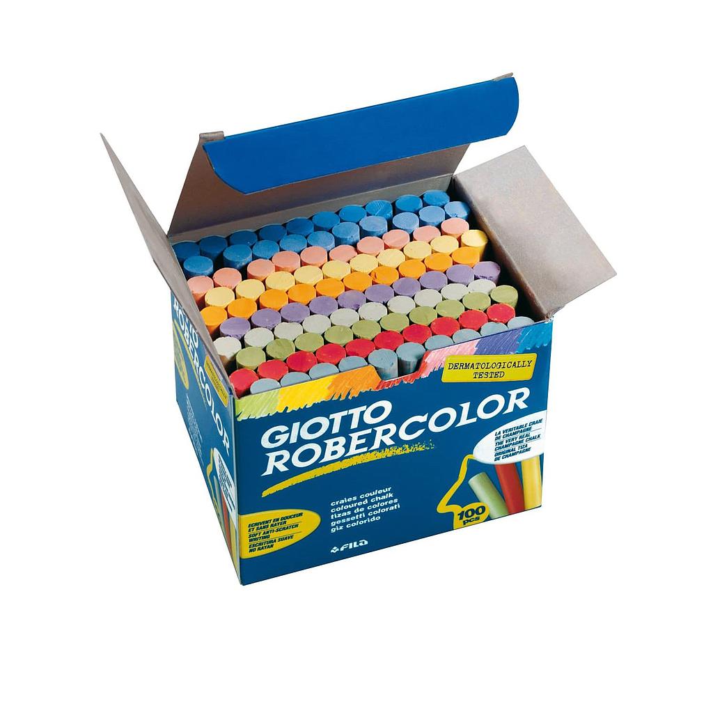 Tizas colores Giotto Robercolor – 100 uds