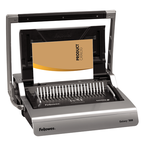 Encuadernadora de canutillo plástico Fellowes Galaxy 500 - perforación 28 H, encuadernación 500 H