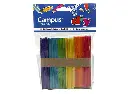 Palos de madera para manualidades – 114 × 10 mm, colores surtidos, 50 uds