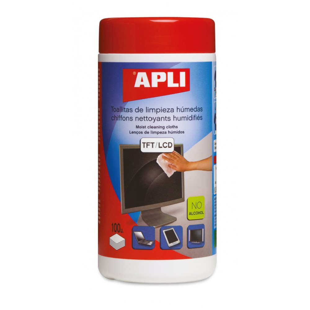 Toallitas limpiapantallas Apli – 100 uds