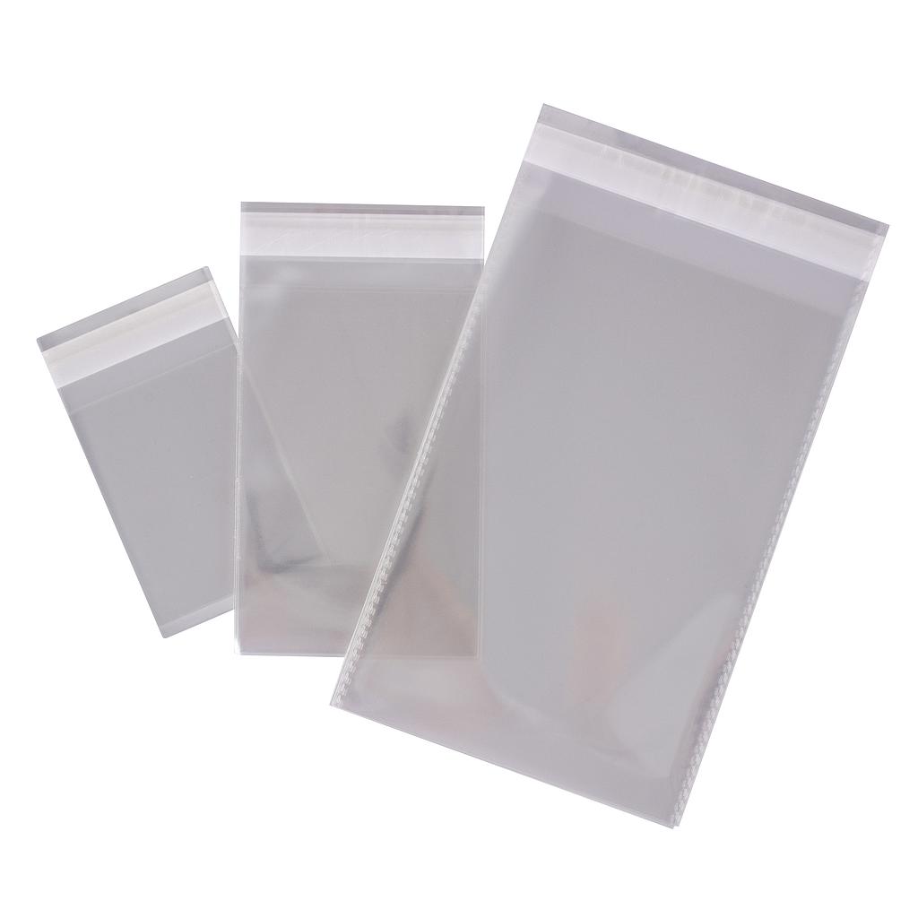 Pack 100 bolsas polipropileno con cierre adhesivo 80x120 mm Apli Ref. 16220
