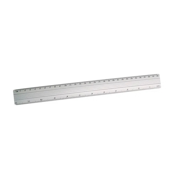 Regla metálica – aluminio, 30 cm