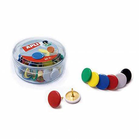 Chinchetas de colores Apli – 50 uds