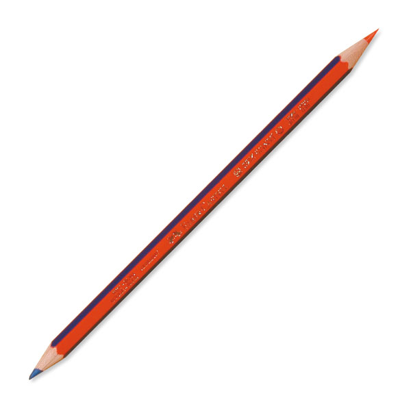 Lápiz bicolor fino Faber‑Castell 2160‑RB – azul/rojo