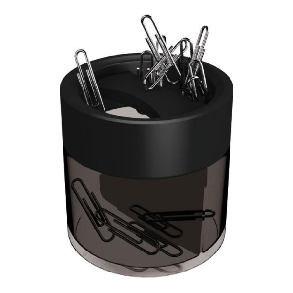 Portaclips redondo imantado Grafoplas – Negro