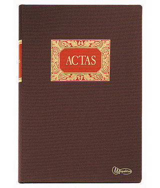 Libro de actas 100 hojas folio natural Miquelrius Ref. MR4013