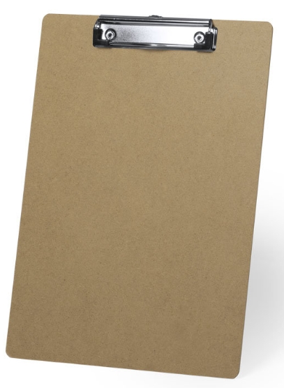 Portapapeles A4 – madera, pinza superior