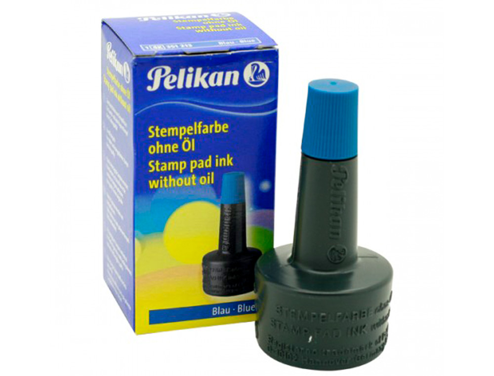 Tinta tampón Pelikan 4K – azul, 28 ml