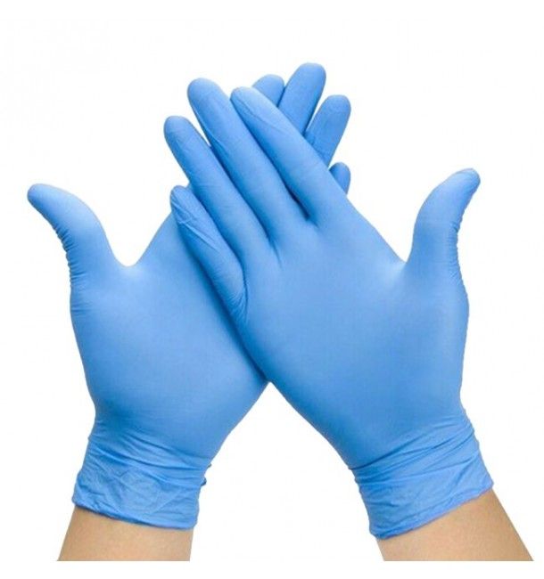 Guantes de nitrilo sin polvo azules – 3,5 gr, c/ 100 uds
