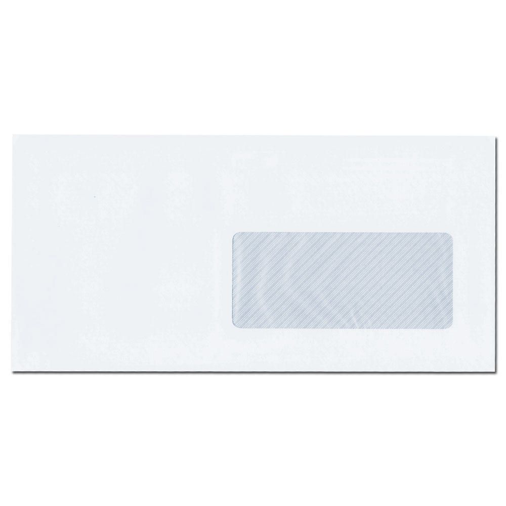 Sobres americanos blancos – C/500 uds, 115x225mm, ventana derecha