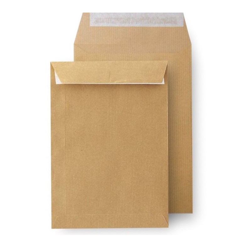 Bolsas de envío marrón kraft cuarto prolongado Sam K‑6 – 184×261 mm, 250 uds 