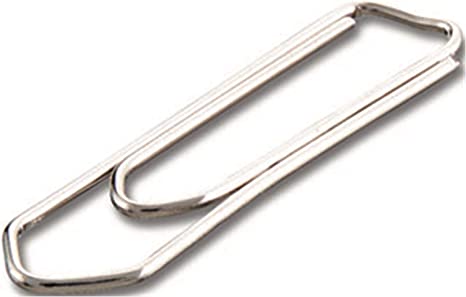 Clips niquelados – nº 2, 32 mm, caja 1.000 uds