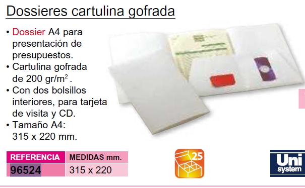 Dossier de presentación folio