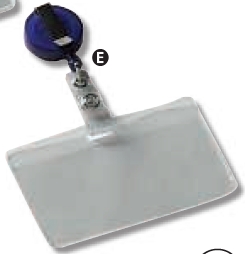 Pinzas con cordón extensible 5 Star – azul, caja 50 uds