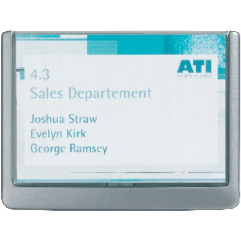 Identificador para puertas Durable Click Sign – 149×105,5 mm, plástico