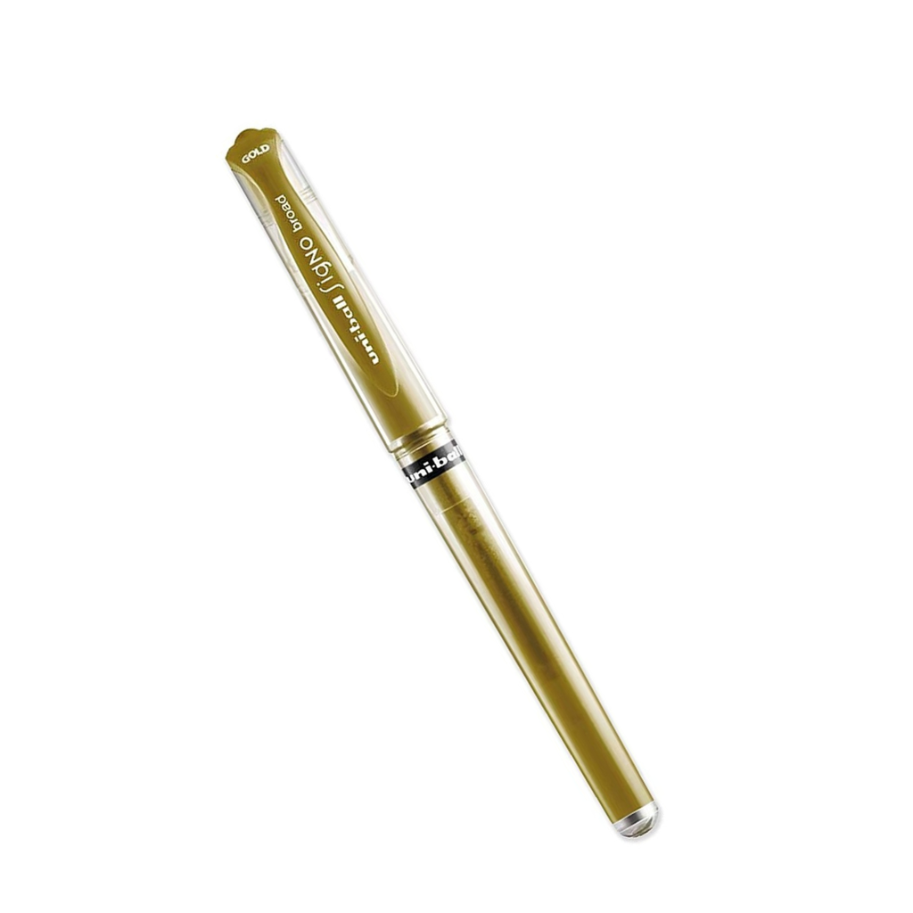 Bolígrafo roller gel Uni‑ball Signo Broad UM‑153 – 0,6 mm, tinta gel metalizada