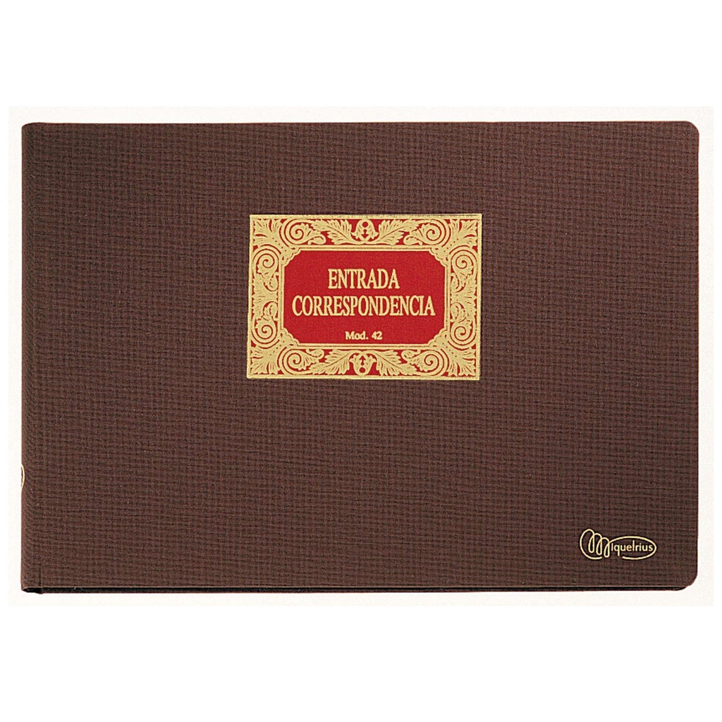 Libro de entrada de correspondencia Miquelrius – folio apaisado, 100 H