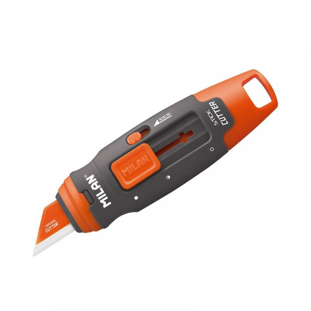 Cutter Milan Stick – cuchilla cerámica, bloqueo de seguridad