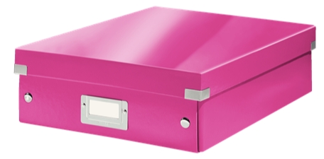 Caja organizadora Leitz mediana – fucsia, 280×100×370 mm