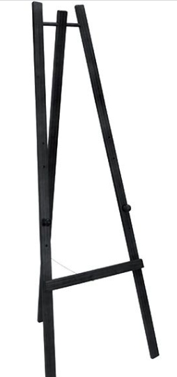 Caballete de madera – negro, 165 cm