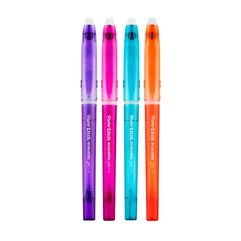 Bolígrafo de gel borrable Paper Mate - 0,7 mm, colores surtidos