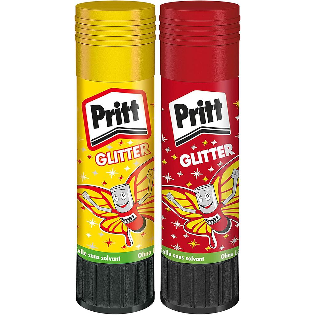 Pegamento en barra Pritt Glitter – 20 g, purpurina