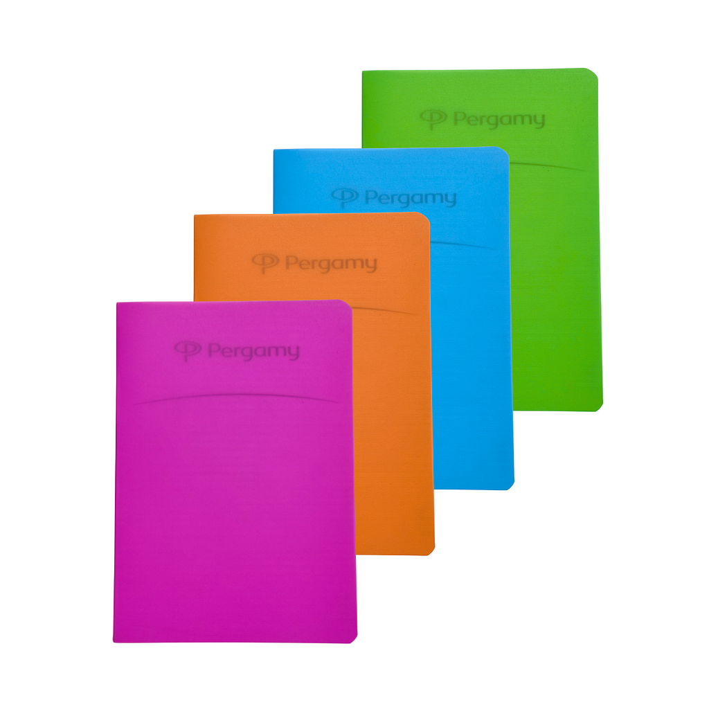 Libreta A5 Pergamy con tapa PP – 50 H, 70 g, cuadrícula 4×4