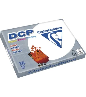 Papel A4 Clairefontaine DCP – 250 g, 125 H, blanco
