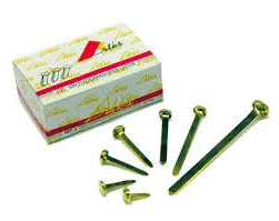 Encuadernadores metálicos con arandela 50 mm Artes – 100 uds