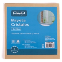 Bayetas para cristales 40×35 cm de microfibra – pack 12 uds