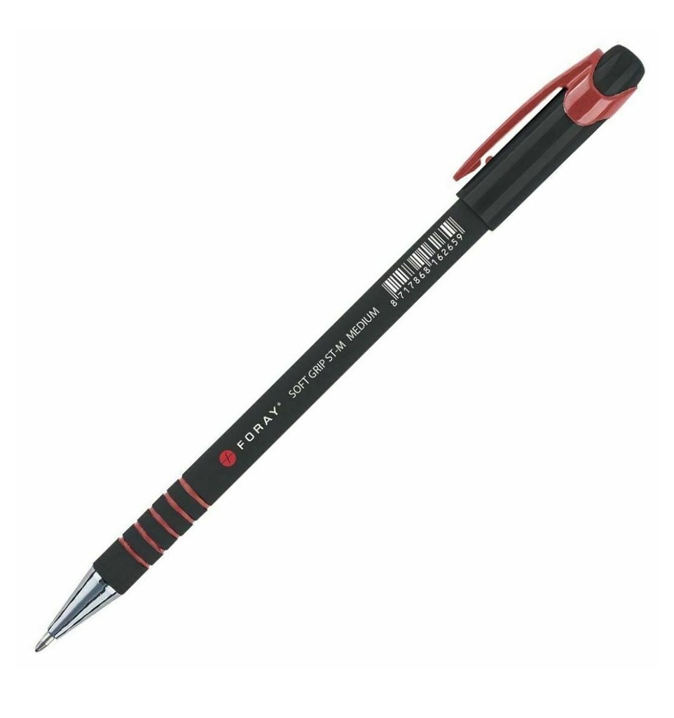 Bolígrafo roller Soft Grip ST-M – rojo
