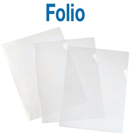 Dossier uñero folio PP transparentes 90 mic – pack 100 uds