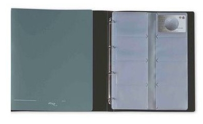 Tarjetero Pardo para 320 tarjetas – Azul, 315×245 mm (Ref. 8128, S134192)