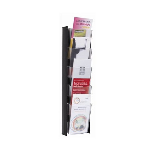Portafolletos de pared 1/3 A4 Alba – transparente