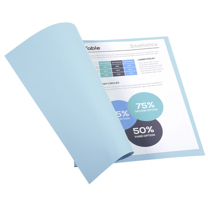 Subcarpetas folio 24×35 cm – 170 g, azules, pack 100 uds