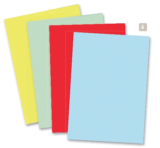 Subcarpetas A4 24×32 cm – 220 g/m², azul, pack 100 uds