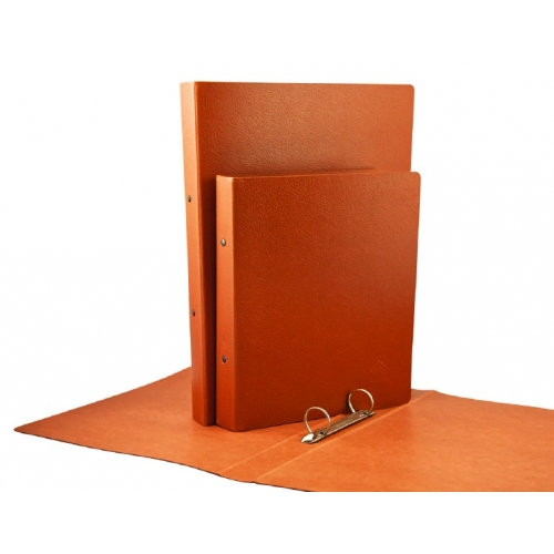 Carpeta de anillas cuarto cartón gofrado Mariola – 25 mm, 2 anillas, natural