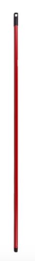 Palo para escoba/fregona metálico 140 cm – rojo